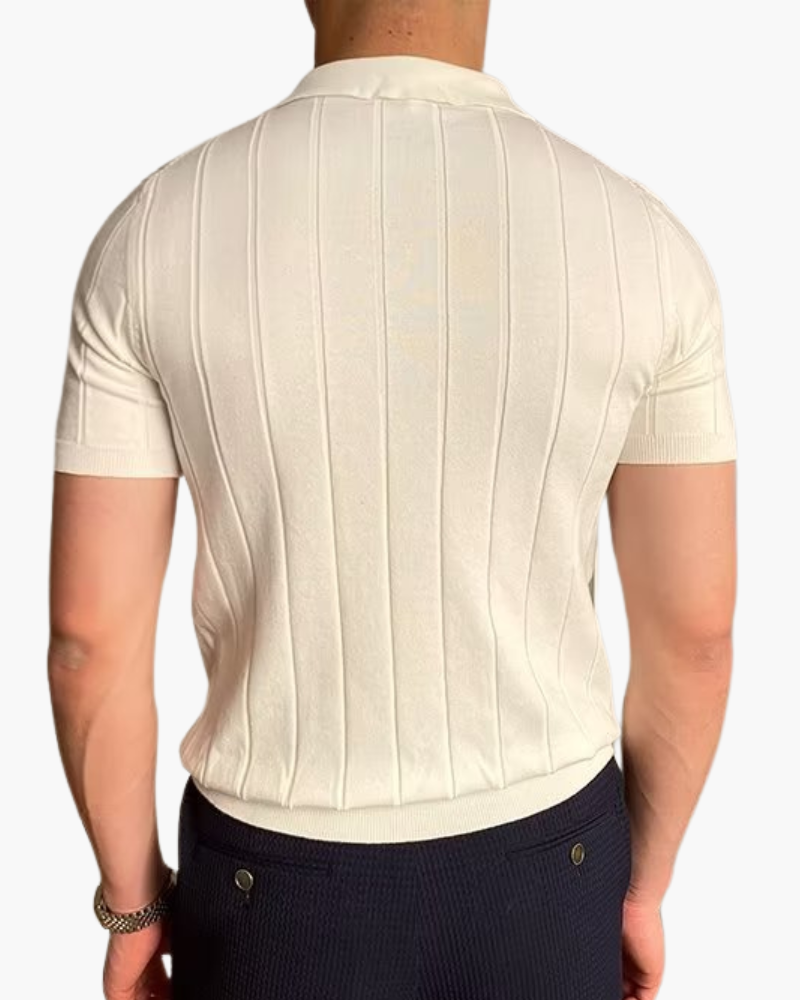 Cannes Ribbed Cotton Polo