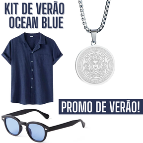 Kit Masculino de Verão Ocean Blue